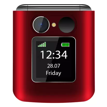 BEAFON FOLD 10 LTE 4G PUHELIN PUNAINEN - Matkapuhelimet - 9120124822409 - 1