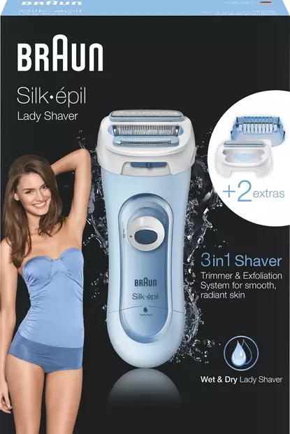 BRAUN LS5160 SILK & SOFT LADY SHAVER PARISTOKÄYTTÖINEN - Ladyshaverit - 4210201192619 - 2