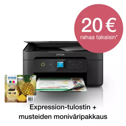 EPSON EXPRESSION HOME XP-3205 MONITOIMITULOSTIN - Mustesuihku - 8715946702759 - 1
