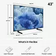 SAMSUNG TQ43Q8FAAU 43" QLED 4K SMART-TV - 40-50 tuumaiset televisiot - 8806097115939 - 4
