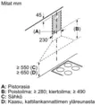 BOSCH DWP64BC60 LIESITUULETIN MUSTA - Seinäkiinnitteiset liesituulettimet - 4242005031979 - 6