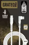 GRATEQ PRO USB-C - 90 USB-C 240W KAAPELI 2.25M - Kaapelit ja laturit - 6438327860719 - 2