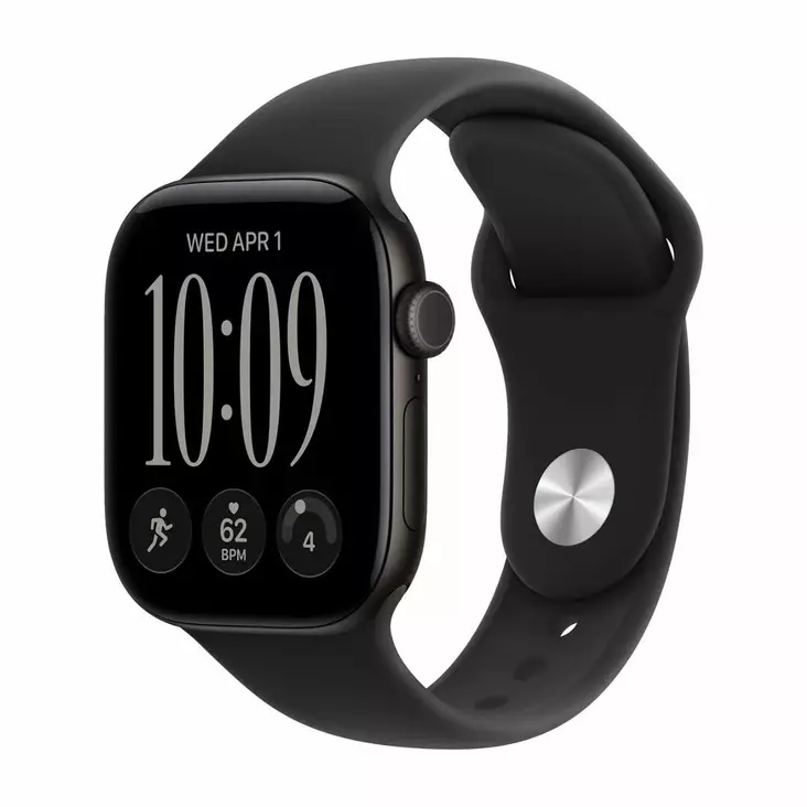 APPLE WATCH SERIES 12 GPS + CELLULAR 42MM SVART ALUMINIUMHUS MED SVART SPORTBAND - S/M - Smartklockor & Träningsklockor - 195951230429 - 6