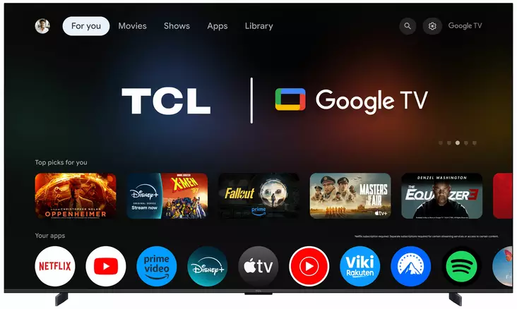 TCL 98T8C 98" 4K QLED-TV 144HZ - Yli 60 tuumaiset televisiot - 5901292526689 - 1