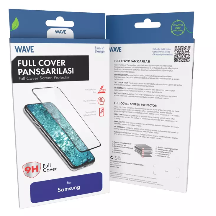 WAVE FULL COVER SAMSUNG GALAXY A27 5G PANSSARILASI MUSTA KEHYS - Suojakuoret, laukut ja kotelot - 6418312178739 - 1