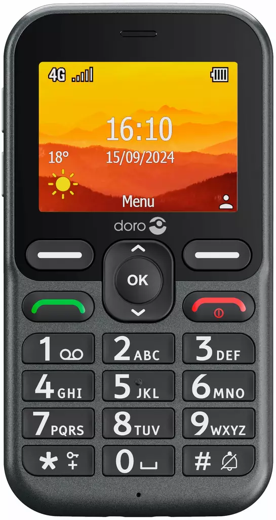 DORO LEVA L11S 4G MATKAPUHELIN GRAPHITE - Matkapuhelimet - 7322460088309 - 2
