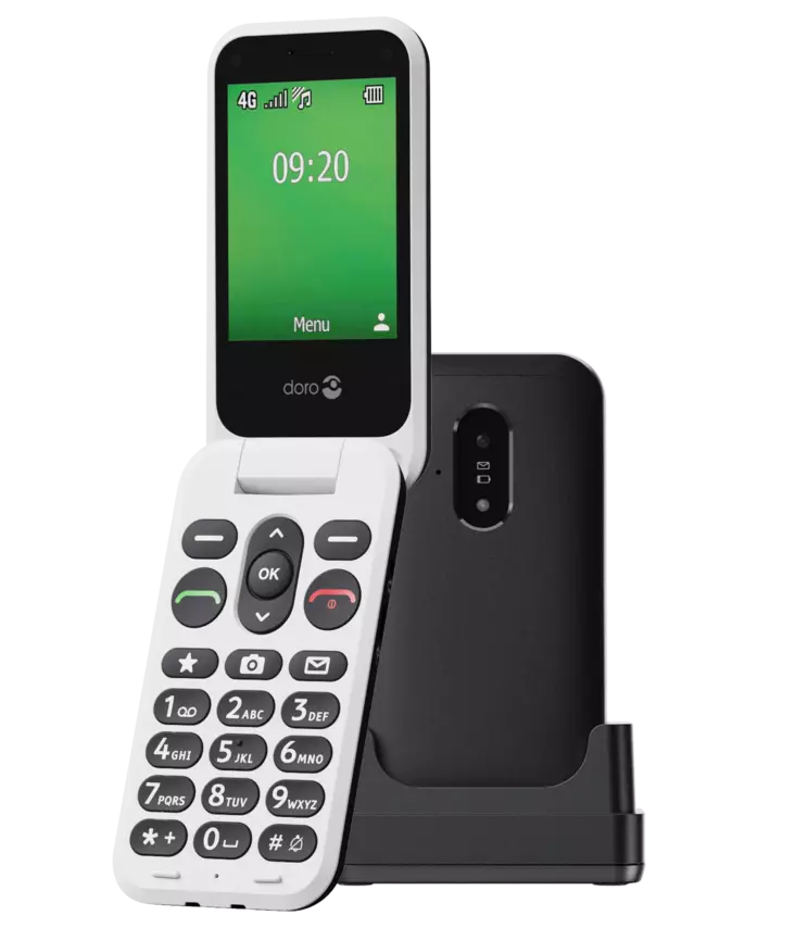 DORO LEVA E21 MATKAPUHELIN MUSTA/VALKOINEN - Matkapuhelimet - 7322460089979 - 2