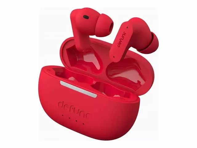 DEFUNC TRUE BLUETOOTH ANC HEADPHONES RED - Earbuds - 7350080714599 - 1