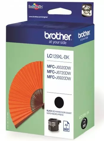 BROTHER LC129XLBK BLACK SUURVÄRIKASETTI - Musteet, paperit ja väripatruunat - 4977766724159 - 1