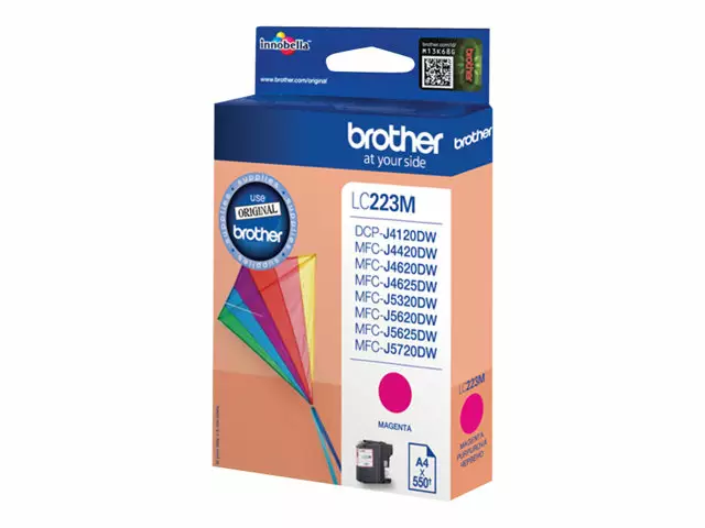 BROTHER LC223M MAGENTA VÄRIAINEKASETTI - Musteet, paperit ja väripatruunat - 4977766735919 - 1