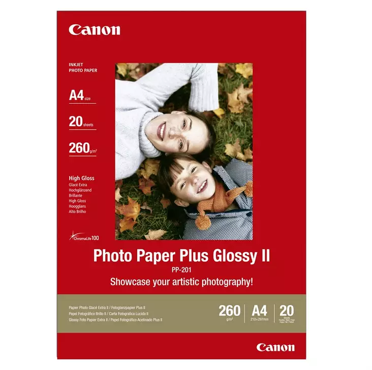 CANON PP-201 PHOTOPAPER A4 GLOSSY - Musteet, paperit ja väripatruunat - 4960999537269 - 2