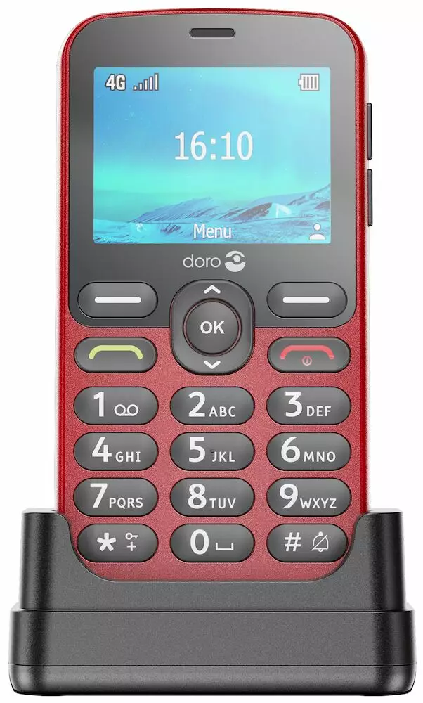 DORO 1881 4G RED (W/O CHARGER) - Mobile Phones - 7322460087029 - 2