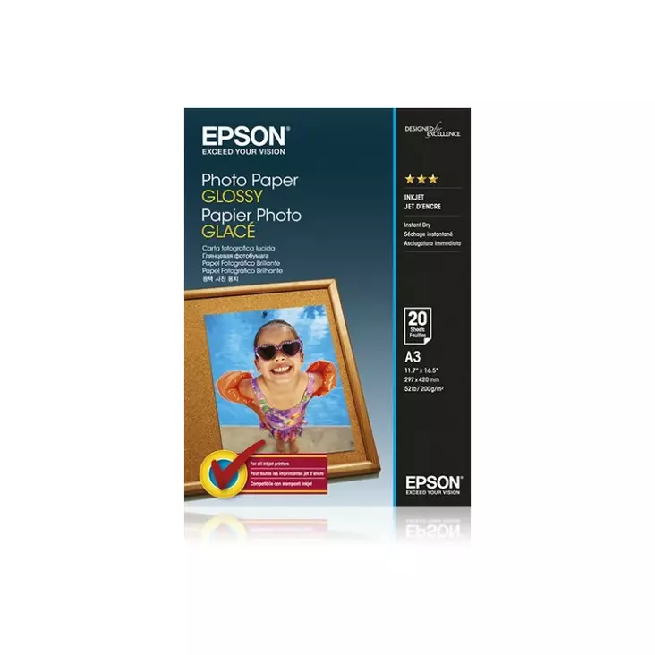 EPSON GLOSSY A3 PHOTO PAPER - Bläck, Papper & Toner - 8715946529219 - 2
