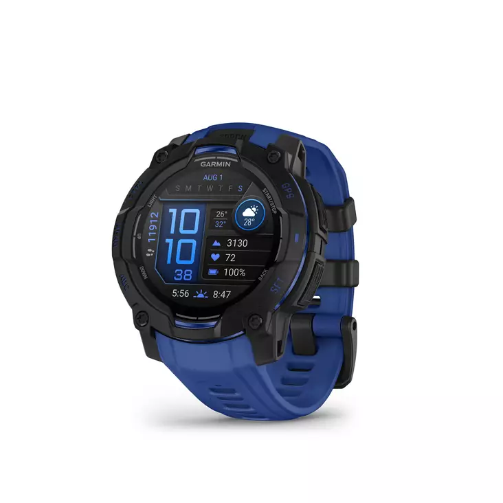 GARMIN INSTINCT 3 SMART WATCH 45MM BLACK/BLUE - Smartwatches & Activity Trackers - 753759357139 - 2