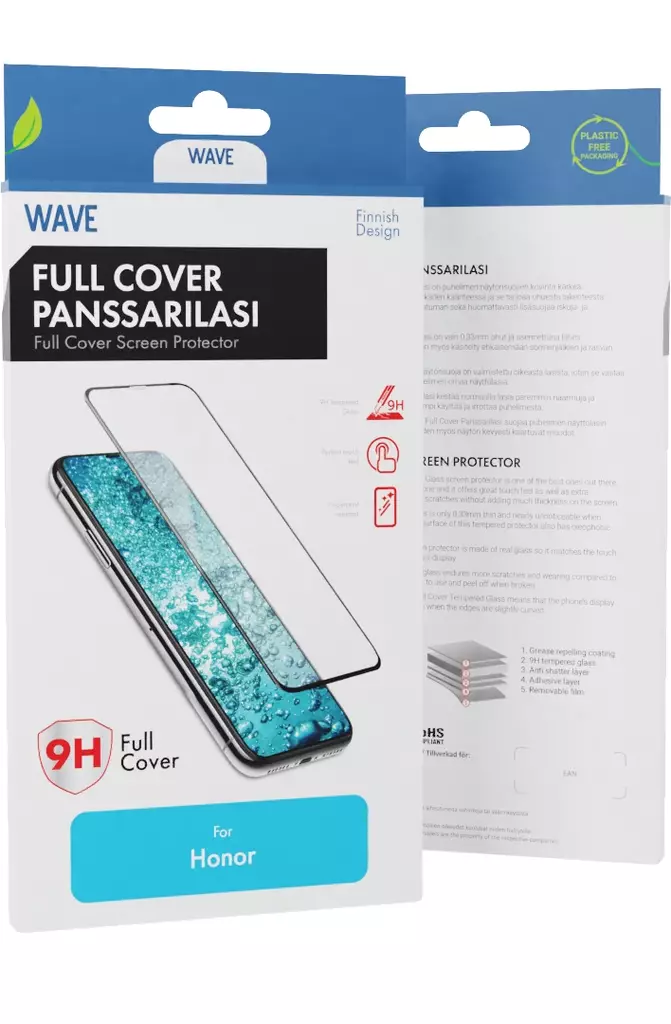 WAVE FULL COVER PANSSARILASI HONOR 200 SMART MUSTA KEHYS - Suojakuoret, laukut ja kotelot - 6418312175059 - 1