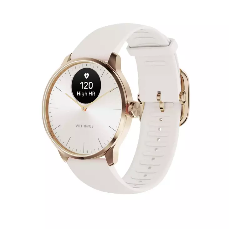 WITHINGS SCANWATCH LIGHT 37MM HYBRIDIÄLYKELLO VALK./RUUSUKULTA - Älykellot ja aktiivisuusrannekkeet - 3700546708329 - 1
